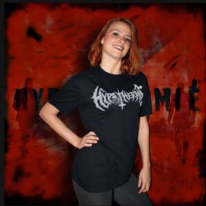 Hypothermie - Logo T-Shirt schwarz - grauer Print, unisex