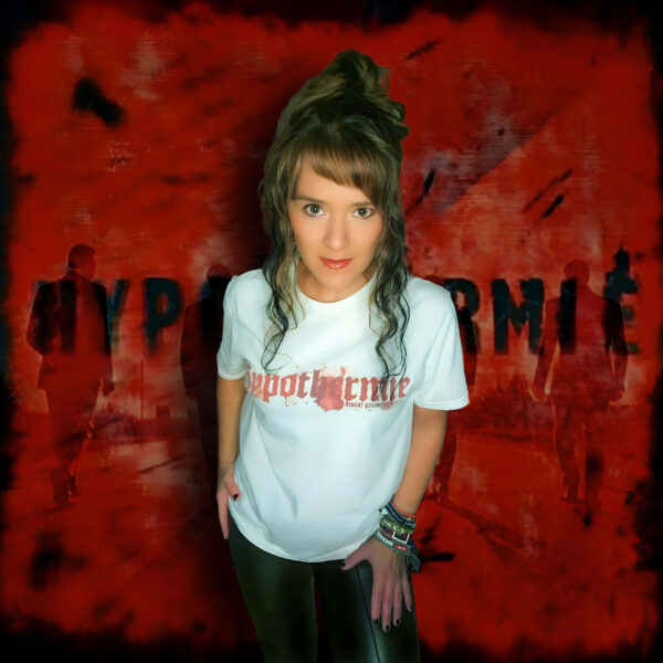 Hypothermie - Logo T-Shirt weiß, unisex