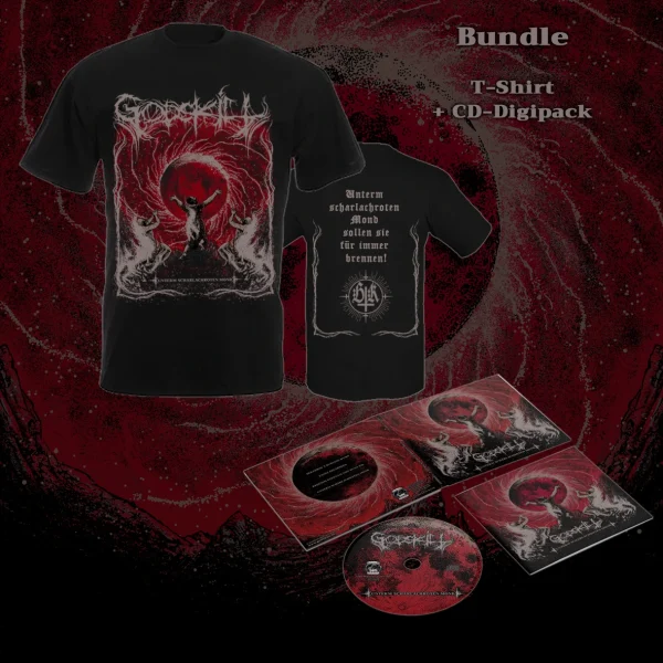 Godskill - Bundle "Unterm Scharlachroten Mond", CD + T-Shirt