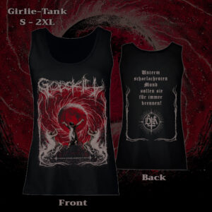 Godskill - Girlie Tank "Unterm Scharlachroten Mond", schwarz
