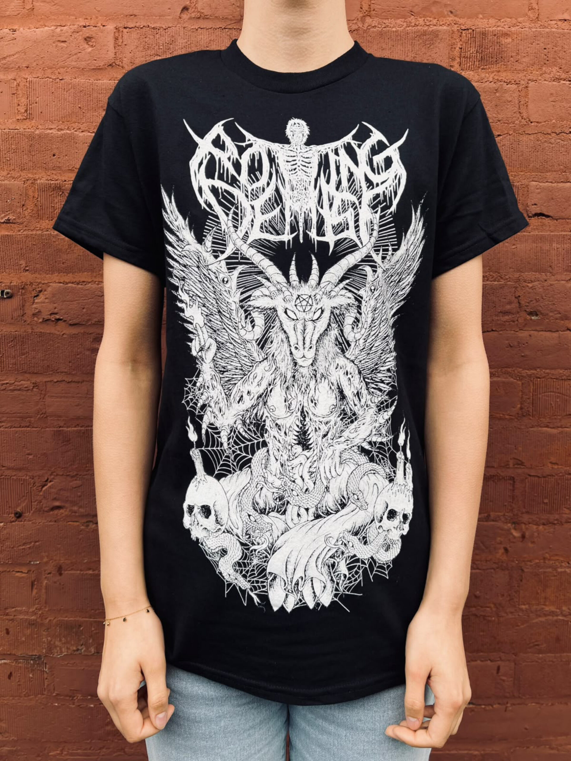 Rotting Demise Baphomet T-Shirt schwarz – Vorderseite